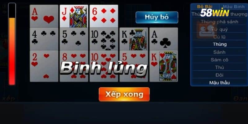 Hướng Dẫn Cách Chơi Mậu Binh 58WIN Chi Tiết Cho Cược Thủ